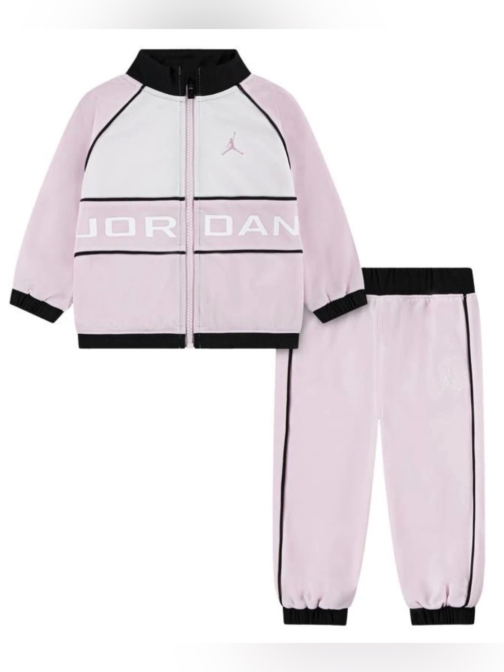 Jordan Wind Breaker Piping Set - Girls' Infant Pink Foam